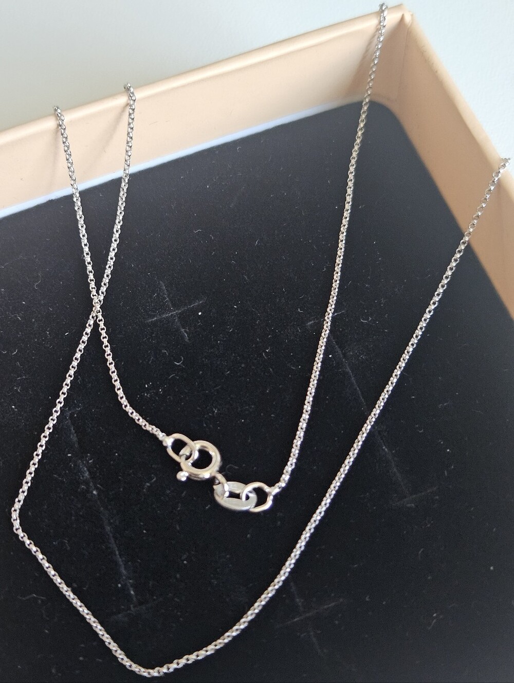 Italian 925 Sterling Silver Dainty Necklace Chain 16"